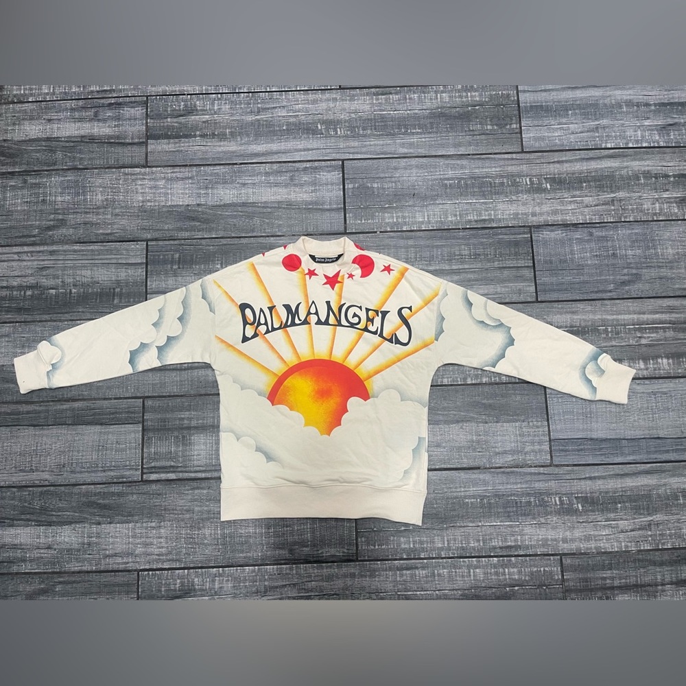 Palm Angels Sunrise crewneck sweatshirt size Large